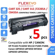 5 Units CE285A 85 CB435A 35A Cartridge 325 312 Compatible Toner for Lbp6030 P1102 P1005 P1006
