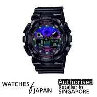 [Watches Of Japan] G-Shock GA-100RGB-1ADR Sports Watch Men Watch Resin Band Watch