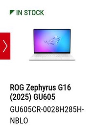 ROG Zephyrus G16 (2025) GU605
