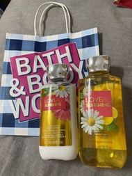 Bath &amp; Body Works  Love Sunshine Shower gel and body lotion