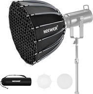 Neewer 55cm Parabolic Softbox Quick Set Up Quick Fold with Diffusers/Grid/Bag Compatible with Aputur