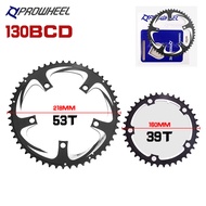 Prowheel 130BCD Bicycle Chainring 53/39T Road Bike Chainwheel 53T 39T  130 BCD  Bike Chainring 10/11