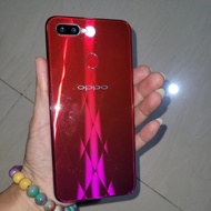 OPPO F9 RAM 4 64 SEKEN ORI NOKEN BUKAN BEKAS SERVIS SEHAT ADA CAS BOX