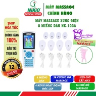 Nikio NK-103A 8-patch electric pulse massage machine - 4 separate massage channels, 60-minute timer
