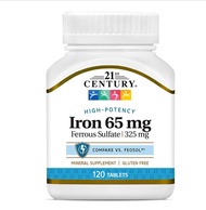 [ ธาตุเหล็ก ]   21st Century, Iron ( 27 mg or 65 mg )