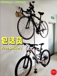 🌟天地柱單車架頂天立地單車掛架掛單車架