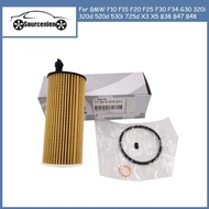 Car Engine Oil Filter Kit 11428575211 for BMW F10 F15 F20 F25 F30 F34 G30 320i 320d 520d 530i 725d X
