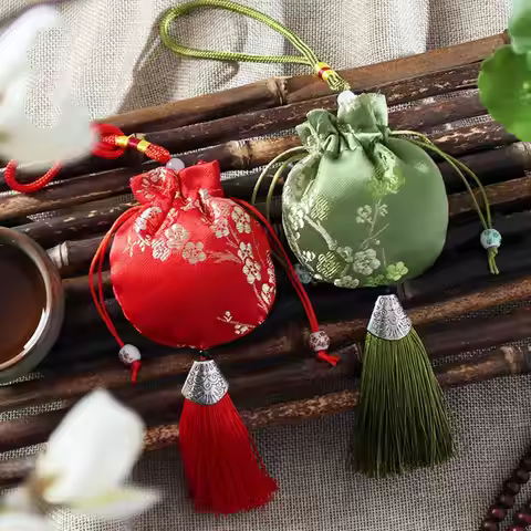 Embroidery Sachet Empty Bag Chinese Style Jewelry Storage Bag Handmade Vintage Embroidered Sachet Lu