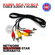 RCA to RCA Cable 3 Color Audio Cable RCA to RCA Audio and Video Cable 3 RCA to 3 RCA