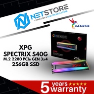 ADATA XPG SPECTRIX S40G RGB 256GB PCIe M.2 2280 SSD Solid State Drive AS40G-256GT-C