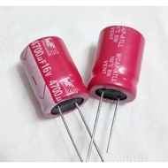 2PCS/LOT Red robe Aluminum Electrolytic Capacitor 16v25V 50v 35V 5600u 6800u 2200u 4700u 3300uf ampl
