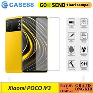 CASE888 Tempered Glass 5D 6D 9D 21D Xiaomi poco M3 Full Coverage Ultra HD - BLACK