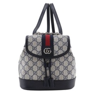 【日本直送】Gucci GUCCI Ophidia Mini 後背包 / 雙肩包 795221 GG Supreme 帆布 灰色/海軍藍 女性【二手】