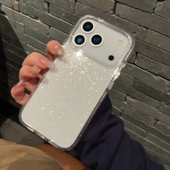 Super Hard 6FT Protection Transparent Glitter Case for iPhone 17 16 15 Pro Max 14 13 12 11 XR X 8 7 