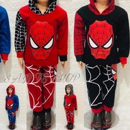 Boys' Long Suit with Spiderman Motif Hat/Beanie for 1-10 years old