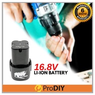 16.8V Cordless Drill Rechargeable Battery Lithium Ion Li-ion