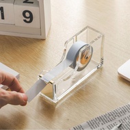 Yechiry Acrylic Tape Dispenser Refillable Holder with Cutter & Iron Desktop for School Office Classr