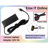 L.e.n.o.v.o Thinkpad 10 Helix 2 12V 3A 36W Mini USB Square Port 4X20E75066 Tablet Laptop Adapter Cha