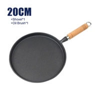 26cm Cast Iron Frying Pan Uncoated Non-stick Egg Pancake Pan Crepe Maker Steak Frying Pot