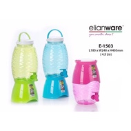 Elianware E-1503 4.5L BPA-Free Plastic Colourful Portable Water Dispenser Cooler Drink Jar With Tap Head Stand Detergent