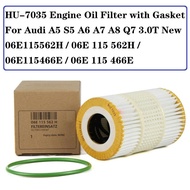 HU7035 New Engine Oil Filter For Audi A5 S5 A6 A7 A8 Q7 3.0T 06E115466B / 06E115466E / 06E115562H / 