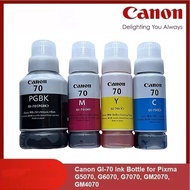 Botol Dakwat Canon GI-70 untuk Pixma G5070, G6070, G7070, GM2070, GM4070 (Hitam / Cyan / Magenta / K