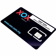 Simkad Onexox ONEXOX Simcard  Black Burnproof / Simkad XOX Black 4G Simkad Murah Jimat Liputan Luas 