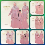 DUSTY PINK Baju Raya Sedondon Baju Sedondon Ibu dan Anak Baju Kurung Sedondon Raya Plus Size Muslim Fashion
