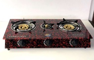 Xiejinshui1 TRIPLE BURNER GLASS GAS STOVE LL - GSG06