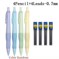 Comfortable Grip Mechanical Pencil Set 0.5/0.7/0.9/2.0MM Leads 2B Art Writing Pencil Office Supplies