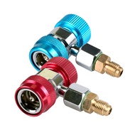 AUTOOL สารทำความเย็นโต๊ะ134a 1234a 410a ตู้เย็นอะแดปเตอร์ตรวจสอบความดันสำหรับทำความเย็นดิจิทัลท่อรถเ