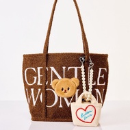 SX Gentlewoman Butter Bear Tote Bag Fashionable Versatile Exquisite Embroidery Handbag XS