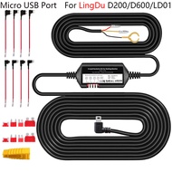JYX04 Car DVR Hard Wire Kit for LingDu D200/D600/LD01 Low Vol Protection Micro USB Port Power Cable 