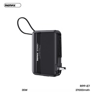 REMAX RPP-E7 Pin sạc dự phòng 27000mAh QC3.0+PD 35W CCC sạc được laptop - Đen