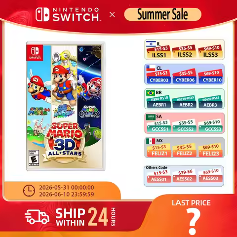 Nintendo Swtich - Super Mario 3D All Star Collection - 4.5GB Adventure Action Game Card
