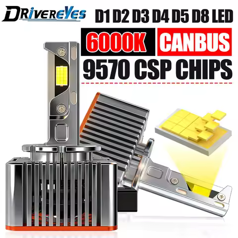 Drivereyes D1S D3S LED Headlights HID D3S D2S D4S D8S D1R D2R D3R D4 CANBUS Led Two-sided CSP Chip 6