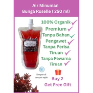 RoselleReal : Air Minuman@Jus Roselle (Organik& Asli) Kurang Gula/Roselle Drink@Juice (Organic & Pur