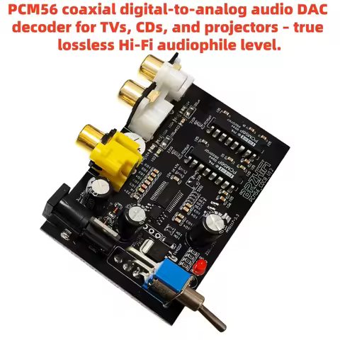 NEW PCM56 *2 Classic HIFI Decoder Board Coaxial Input RCA Output 16BIT 48K More than TDA1541