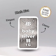 Baby Silver Bar Fine Silver Bar Genuine Pure Silver Bar Original Precious Metal 999 Silver