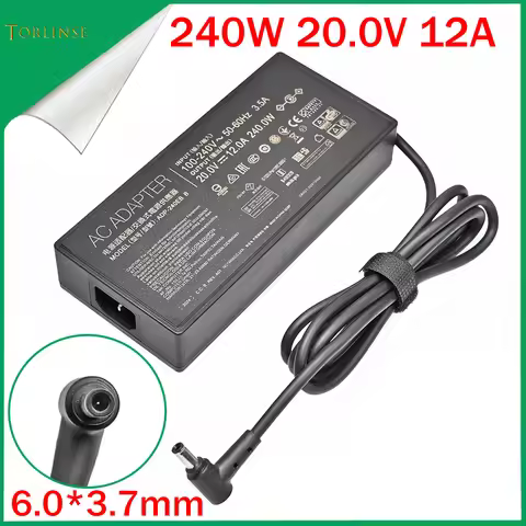 20V 12A 240W 6.0X3.7mm AC Adapter Laptop Charger ADP-240EB B For Asus ROG Strix SCAR 17 G733QM G733Q