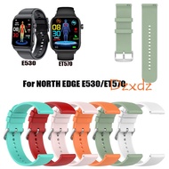 Strap For NORTH EDGE E530 ET570 Smart Watch Strap Replacement Bracelet Silicone SmartWatch Wristband