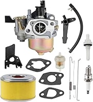 GX160 Carburetor with 17210-ZE1-505 Air Filter Throttle Governor Link Rod Spring Kit for Honda GX140