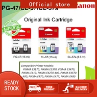[ORIGINAL] Canon PG-47 Black CL-57 Color Ink - for E410 E400 E460 E480 E470 E3170 E4270 E4570 E3370