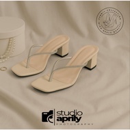 ZAVIERA BY FAHRI HIGH HEELS QUALITY WOMEN'S SLIP-ON SANDALS FORMAL CASUAL WOMEN'S FLIP-FLOPS