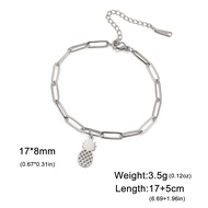 Skyrim 18K Dứa Vàng Vòng đeo tay cho nam nữ thép titan trang sức thời trang Charming Quà Tặng