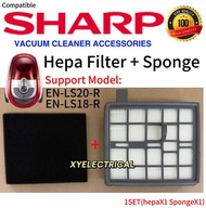 Sharp Vacuum Cleaner Hepa Filter + Sponge For EC-LS20-R / EC-LS20 / ECLS20R / EC-LS18 / EC-LS18-R / 