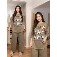 Women's Suit LD 120cm Top Model Oval 3/4 Sleeve And Long Pants Women's Contemporary Muslim Fashion S