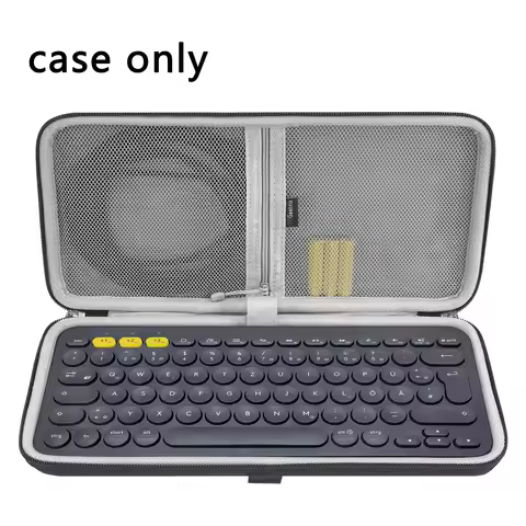 Geekria K380 Wireless Keyboard Carrying Case, Protective Travel Bag for Small Compact Keyboards