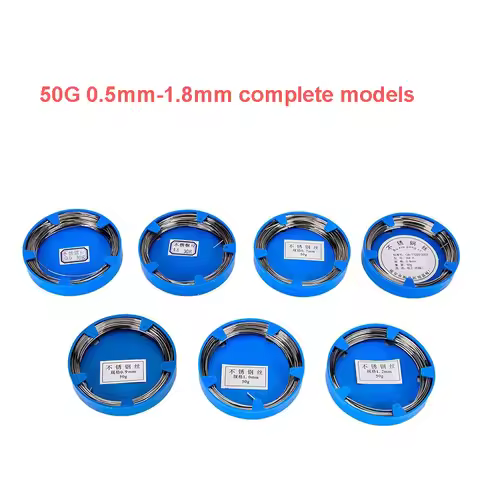 1PC Dental Lab Technician Stainless Steel Wire round 50G 0.5mm-1.6mm on Dental Removable Metal and A