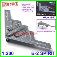 Model Kit XUJA 1/200 Aircraft B-2 Spirit Stealth Bomber B2 and others Military Diecast Children's To